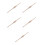 5Pcs French Style Wood Rolling Pins Ergonomic Light Brown Bread Roller 9