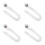 4Pcs White Plastic Bathtub Drain Pipe Tub Waste Connector Flexible Kit 6
