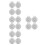 16Pcs Durable Metal Golf Hat Clips Silver Ball Marker Holders for Golf 8