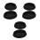 6Pcs Black Silicone Silent Drum Pads Set Noise Reduction for Home Use 5