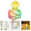 3Pcs Multi Color Crystal Snake Model Flat Bottom Table Decor 1