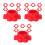 18St Plastic Schroefmoeren Rood Voor Halters Fitnesstraining 4