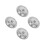 4Pcs Easy Clean Stainless Steel Pan Lids Universal Pot Covers Silver 8