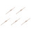 5Pcs French Style Wood Rolling Pins Ergonomic Light Brown Bread Roller 8