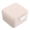2Pcs Travel Denture Case with Mirror Plastic Retainer Container Khaki 3