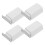 16Pcs Press to Open Magnetic Latches for Doors White Plastic Closure 3
