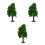 3Pcs Miniature Green Trees for Dioramas Realistic Plastic Train Model 7