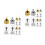 12Pcs Assorted Color Glass Holy Water Bottles Refillable Religious Use 5