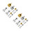 12Pcs Assorted Color Glass Holy Water Bottles Refillable Religious Use 3
