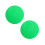 2Pcs Light Green Acrylic Turntable Slipmats Anti-Static Vibration Pads 10
