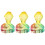 3Pcs Multi Color Crystal Snake Model Flat Bottom Table Decor 4