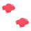 2Pièces Diable Portable Rouge ABS Pour Lourds Sans Effort 3