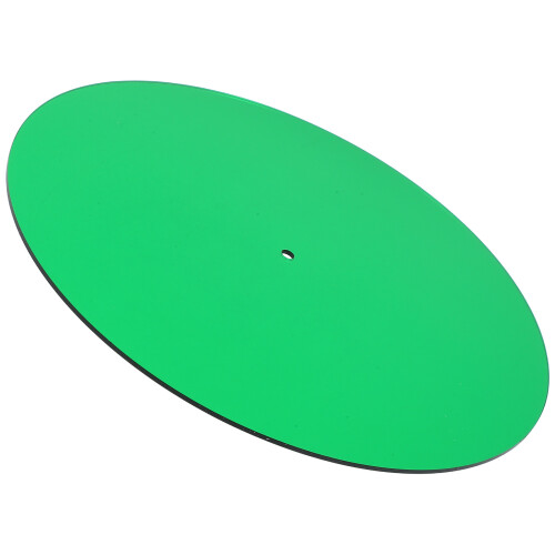 2Pcs Light Green Acrylic Turntable Slipmats Anti-Static Vibration Pads 2