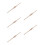 5Pcs French Style Wood Rolling Pins Ergonomic Light Brown Bread Roller 6