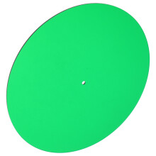 2Pcs Light Green Acrylic Turntable Slipmats Anti-Static Vibration Pads
