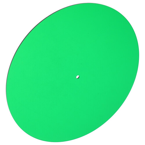 2Pcs Light Green Acrylic Turntable Slipmats Anti-Static Vibration Pads