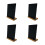 4Pcs Wooden Mini Chalkboards Black Tabletop Message Boards 9