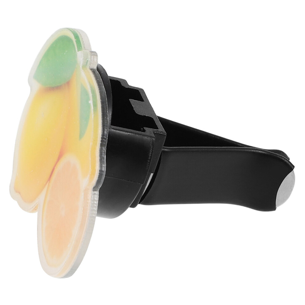 3Pcs Car Air Vent Perfume Clips Acrylic Plastic Air Freshener Yellow 3632862241498