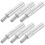 18Pcs Durable Metal Microphone Audio Stereo Jack Adapter Silver Color 1