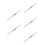 5Pcs French Style Wood Rolling Pins Ergonomic Light Brown Bread Roller 4