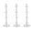 3Pcs Durable Transparent Eyeglasses Holder Stand for Display Use 6