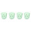 8Pcs Silicone Guitar Finger Covers Green for Comfortable Playing Use 1