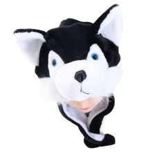 2Pcs Durable Black Animal Hat Kids Cartoon Caps Funny Hats for Cosplay