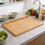 Large Multi-Function Wooden Cutting Board Food Safe Over Sink 5