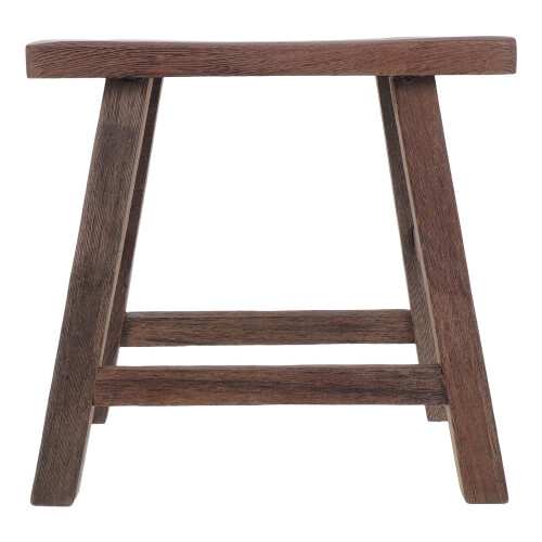 2Pcs Light Brown Wooden Stepping Foot Stools Solid Durable Step Stools 1