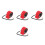 4Pcs Red Electric Scooter Thumb Throttle Accelerator with Light Switch 3