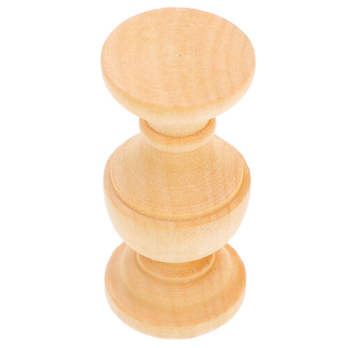 5Pcs Solid Wood Roman Column Balusters Indoor Staircase Railing Kit 1
