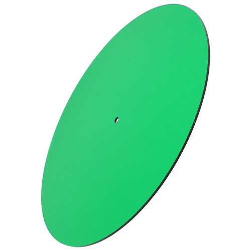 2Pcs Light Green Acrylic Turntable Slipmats Anti-Static Vibration Pads 1