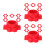 18St Plastic Schroefmoeren Rood Voor Halters Fitnesstraining 8