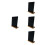 4Pcs Wooden Mini Chalkboards Black Tabletop Message Boards 7