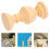 5Pcs Solid Wood Roman Column Balusters Indoor Staircase Railing Kit 10