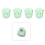 8Pcs Silicone Guitar Finger Covers Green for Comfortable Playing Use 2