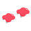 2Pièces Diable Portable Rouge ABS Pour Lourds Sans Effort 7