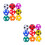 2Sets Space-Saving Plastic Mini Table Soccer Balls for Home and Office 8