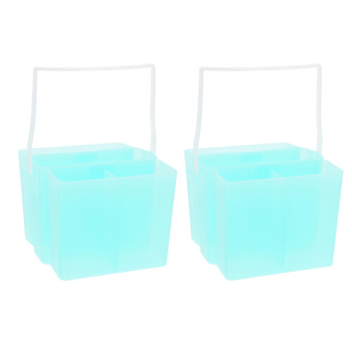 6Pcs Multifunctional Green Paint Brush Washer and Storage Cup 2