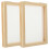 6Pcs Natural Wood Paper Making Frames with DIY Crafts 2