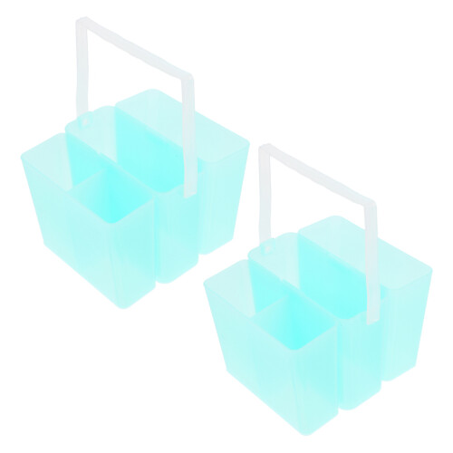 6Pcs Multifunctional Green Paint Brush Washer and Storage Cup 1