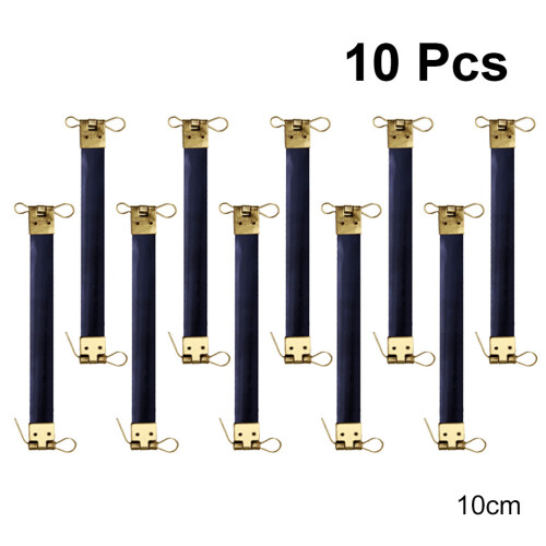 20Pcs Metal Internal Flex Frames Black Sewing DIY Handbag Hinges Clip 2