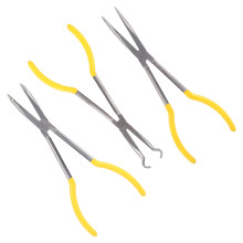 2Pcs Steel Cable Wire Cutter Needle Nose Pliers Set for Home Use