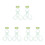 6Pcs Portable Light Green Invisible Lens Applicator Tool for Daily Use 8