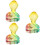 3Pcs Multi Color Crystal Snake Model Flat Bottom Table Decor 7