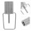 4Pcs Silver Gas Canister Adapter Copper Camping Converter Head Durable 10