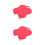 2Pièces Diable Portable Rouge ABS Pour Lourds Sans Effort 8