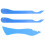 3Sets Blue Glass Crafting Foil Burnisher Plastic Hand Tool 3