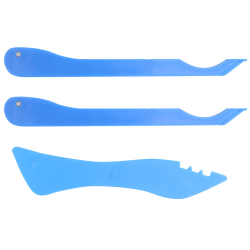 3Sets Blue Glass Crafting Foil Burnisher Plastic Hand Tool 2