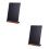 2Pièces Mini Tableaux Réutilisables Support Stable En Bois 7